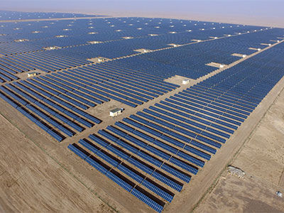 Centrale photovoltaïque de 100MW à Jinchang Guoyuan